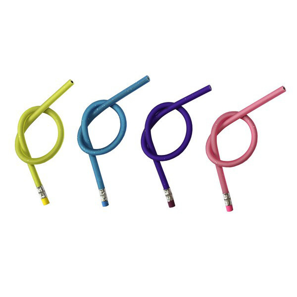 Pencil pr. OL-30-1 plast. FLEXIBLE with glitter 30 cm 6 pcs/pack (6/144)