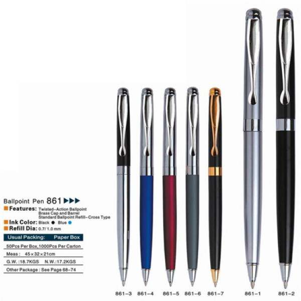 Capillary pen "Baixin" /RP860/ h/zol+h/ser (12)