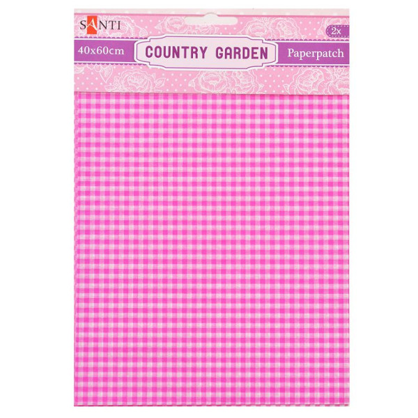 Папір для пакування подарунків та декупажу "Santi" /952509/ Country garden, 2 арк. 40*60 см (1/50/200)