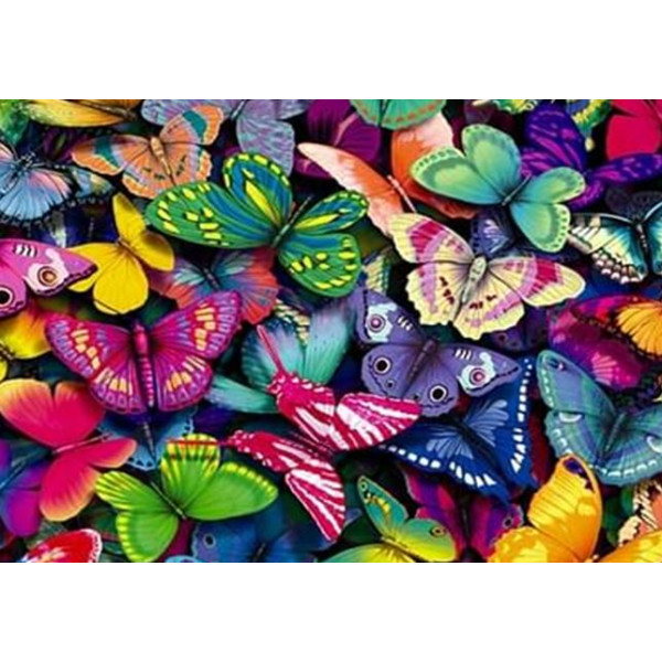 Diamond mosaic "Go to art" /177308/ "Butterfly extravaganza" 30*40 cm on a stretcher (GM71137)