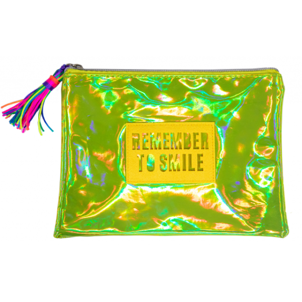 School folder with zipper A5 "Bourgeois" /WB-2016-A5/ "Green" soft, 1 compartment, PU, 21x15 cm (1/120)