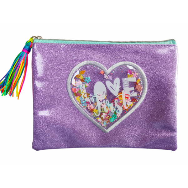 School folder with zipper A4 "Bourgeois" /WB-2047/ "Purple" soft, 1 compartment, PU (1/60)