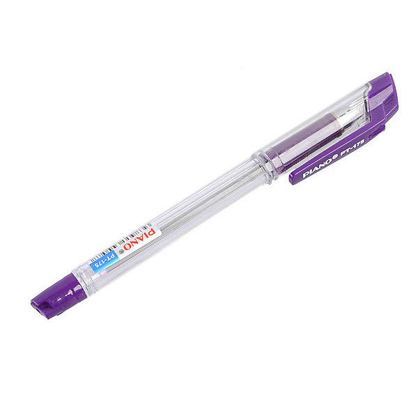 Oil pen "PIANO" /RT-175_vio/ "4km" 0.7mm, purple, grip (12/144)