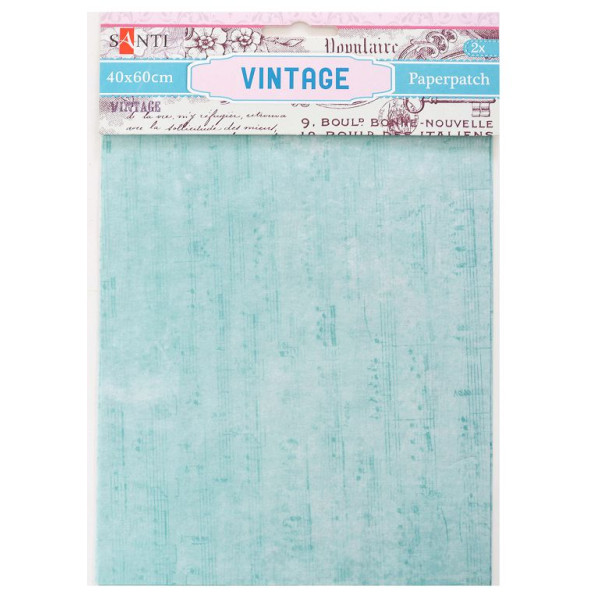 Paper for wrapping gifts and decoupage "Santi" /952479/ Vintage, 2 sheets. 40*60 cm (1/50/200)
