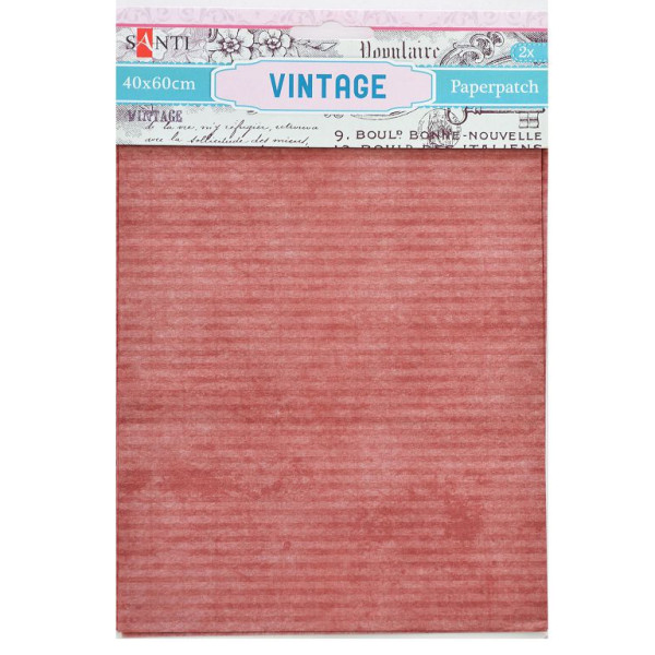 Paper for wrapping gifts and decoupage "Santi" /952487/ Vintage, 2 sheets. 40*60 cm (1/50/200)