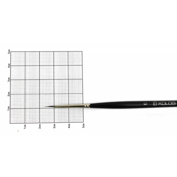 Squirrel brush round "KOLOS" Classic 3049R, No. 0, k.r. (1/12)