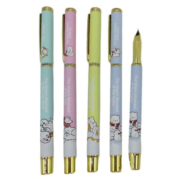 Ink pen /1668/ "Cat" closed nib, capsule, piston (20/600)