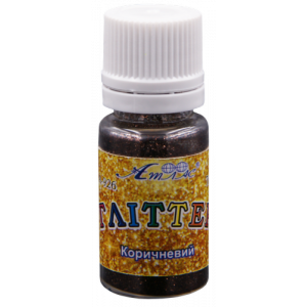 Glitter "Atlas" /AS-2054, A-926/ Brown 7 g, in a plastic jar (1/6)