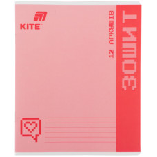 Тетрадь уч. "Kite" 12л.# /K26-232/ софт тач + УФ лак объемный, KITE (25/600)