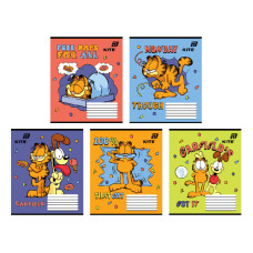 Тетрадь уч. "Kite" 12л.== /GF26-234/ софт тач + УФ лак, Garfield Retro/Classic (25/600)