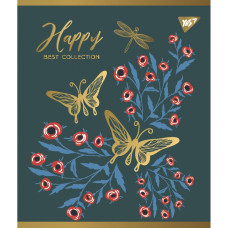 Тетрадь уч. "YES" 48л.# /766873/ "Happy" мат. ВДЛ+ УФ-выб+Pantone Gold (5/100)