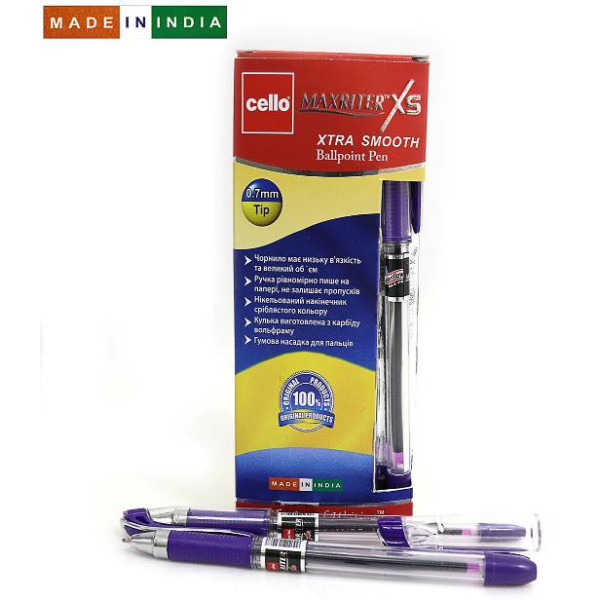 Ballpoint/oil pen CELLO "Maxriter XS" 0.7mm, PURPLE (12/120/1200)