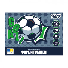Гуашь "YES" 12 цв. 20 мл /230453/ Football (1/12)