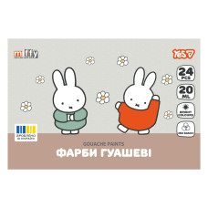 Гуашь "YES" 24 цв. 20 мл /230448/ Miffy (1/6)