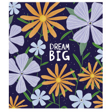 Тетрадь уч. "Школярик" 96л.== №3042L "Dream big" (девушка) (5/50)