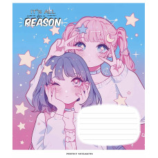 Тетрадь уч. "Школярик" 24л.== /3502L/ "Soulmates" глитер (девочка) (25/200)