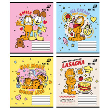 Тетрадь уч. "Kite" 12л.// /GF26-235/ софт тач + УФ лак, Garfield Retro/Classic (25/600)
