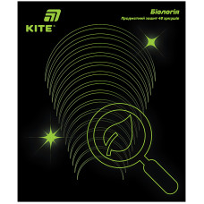 Зошит уч. "Kite" 48арк.# /K26-240-7/ ПРЕДМЕТКА софт тач+УФ, Lumen, біологія (10/200)