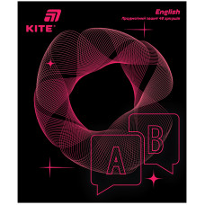 Зошит уч. "Kite" 48арк.== /K26-240-8/ ПРЕДМЕТКА софт тач+УФ, Lumen, англійська мова (10/200)