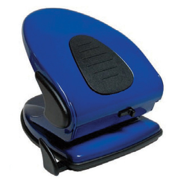 Hole punch 45 sheets. "SCHOLZ" /4315/ 8cm, Blue metal (1/24)