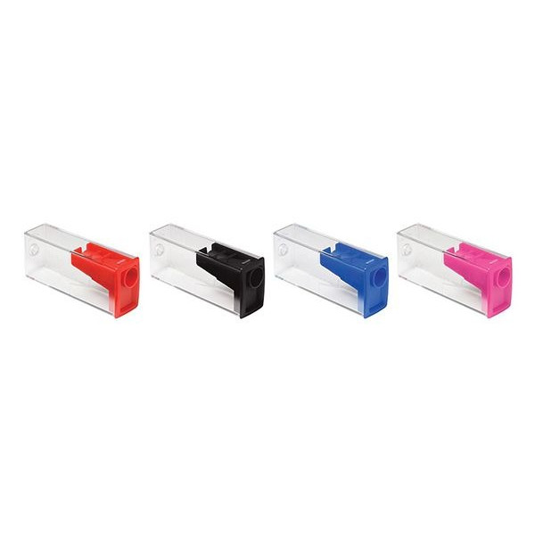 Точилка "Faber-Castell" /125LV/581526/ кольорова з прозорим контейнером (25)