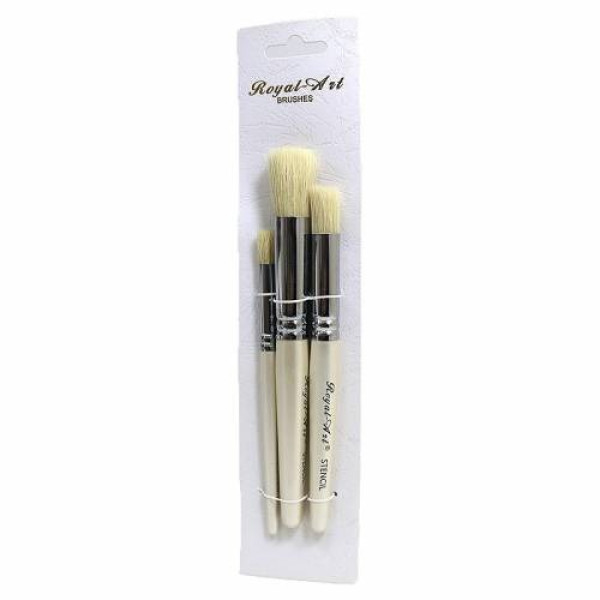 Set of brushes "Royal-Art" nylon /RA-103R/ 3 pcs round (1/24/240)