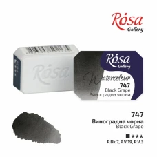 Фарба акварельна "ROSA Gallery" /747/ Виноградна чорна, 2,5мл (1/20)