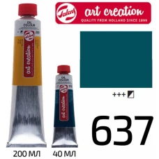 Фарба олійна ArtCreation, (637) Синьо-зелений темний, 40 мл, Royal Talens (1/3)