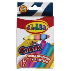 Крейда кольорова 12 шт. кругла "CLASS" /7607/ 10*82мм (24/288)
