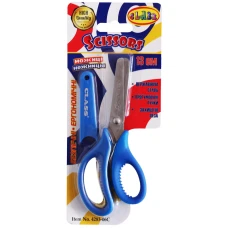 Ножиці ДИТЯЧІ "CLASS" /4283-06C/ 13,3см, прогумов.ручки з чохлом, сині (1/30)