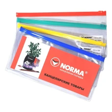 Папка з бігунком DL "NORMA" /5059/ 23*11.8см. для квитків PP (24/120)