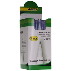 Коректор-ручка мет. "4OFFICE" /4-430/ 3 мл. (12/120)