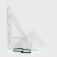 Набір лінійок для дошки "JO" /0214/ пластик прозор., 2 трикут., ( 30*60 та 45*45 ) - 50см (1/50)