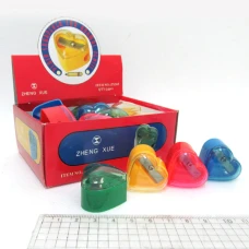 Точилка "JO" T1746/6508  "Серця" з контейн, кол. мікс (24)