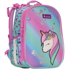 Ранець-рюкзак "CLASS" /2505C/ SchoolCase Mini 2 відділення, 35х27х16см, "Cute Unicorn Єдиноріг"