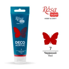 АКРИЛ для декору "ROSA TALENT" /07/ Червоний, матовий, 75 мл (1/4)