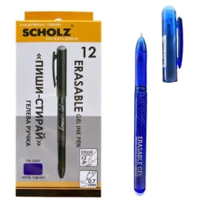 Ручка гелева "Пиши-стирай" "SCHOLZ" /3002-6SCH/ 0.7мм, синя, Erasable (12/144/1728) Ручка гелева "Пиши-стирай" "SCHOLZ" /3002-6SCH/ 0.7мм, синя, Erasable (12/144/1728)