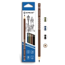 Олівець ч/г "Acmeliae" /43514/ "Орнамент" кругл 2В (12/144)