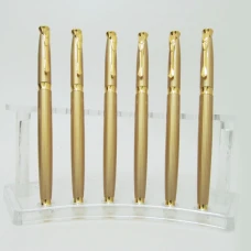 Ручка капілярна "Baixin" /RP988G/ золото (12)