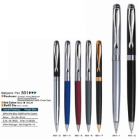 Ручка капиллярная "Baixin" /RP860G/ ч/зол+ч/сер (12)