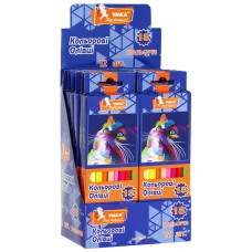 Олівці кольорові "УМКА" 18 кол. /ЦК47-21/ трикутні (1/12/120)