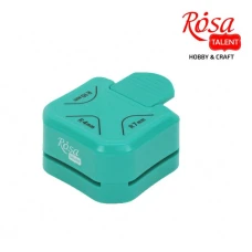 Діркопробивач кутовий "ROSA Talent" /014/ 3 в 1 "Візерунки-17" 2,5см 