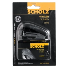 Степлер № 24/6, +1000 скоб, 20 арк. "SCHOLZ" 4036, 20мм, МІНІ, Чорний (1/24)