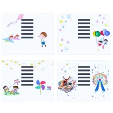 Підставка для книжок металева "JO" /555-27-B/ "Kids" 20,8*18,8см,mix (1/12/48)