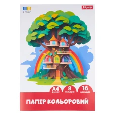 Папір кольоровий А4/16арк "1В" /954901/ 8кол. односторонній (1/50) Папір кольоровий А4/16арк "1В" /954901/ 8кол. односторонній (1/50)