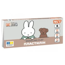 Пластилін 6 кол. 120г "Yes" /540726/ "Miffy" (1/40)