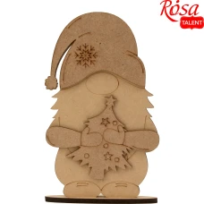 Заготовка "Rosa Talent" /707/ на підставці "Гном святковий" МДФ, ДВП, 14*4*22см