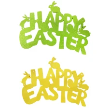 Заготовка "Діамантові ручки" /123037/  "Напис "Happy Easter" 15*20 см, фетр, 10 шт. в пак.