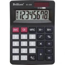 Калькулятор "Brilliant" /BS-008/ настол.8-разр.1пам.127*88*26мм