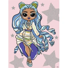 Картина по номерам "Идейка" /KHO6273/ "LOL Surprise! OMG Fashion show Missy Frost" со стразами 30*40 см